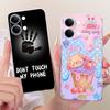 Handyhülle Für Vivo Y05 Hülle Transparent Ästhetisch Mode Schmetterling Süße Katze Cool Bemalt Weich Funda Für Y05 Vivo Hülle