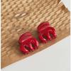 Red Series Hair Accessories: Multi-Style BB Clips & Festive Hairband for Women