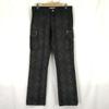 ROSASEN Snake Leather Print Pants Japan Men’s S Inseam 82cm Dark Gray Golf Pants(USED)