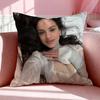 Singer R-Rosalia Cushion Cover Breathable Linen Pillowcase Summer Odorless Eco-Friendly Invisible Zipper Washable