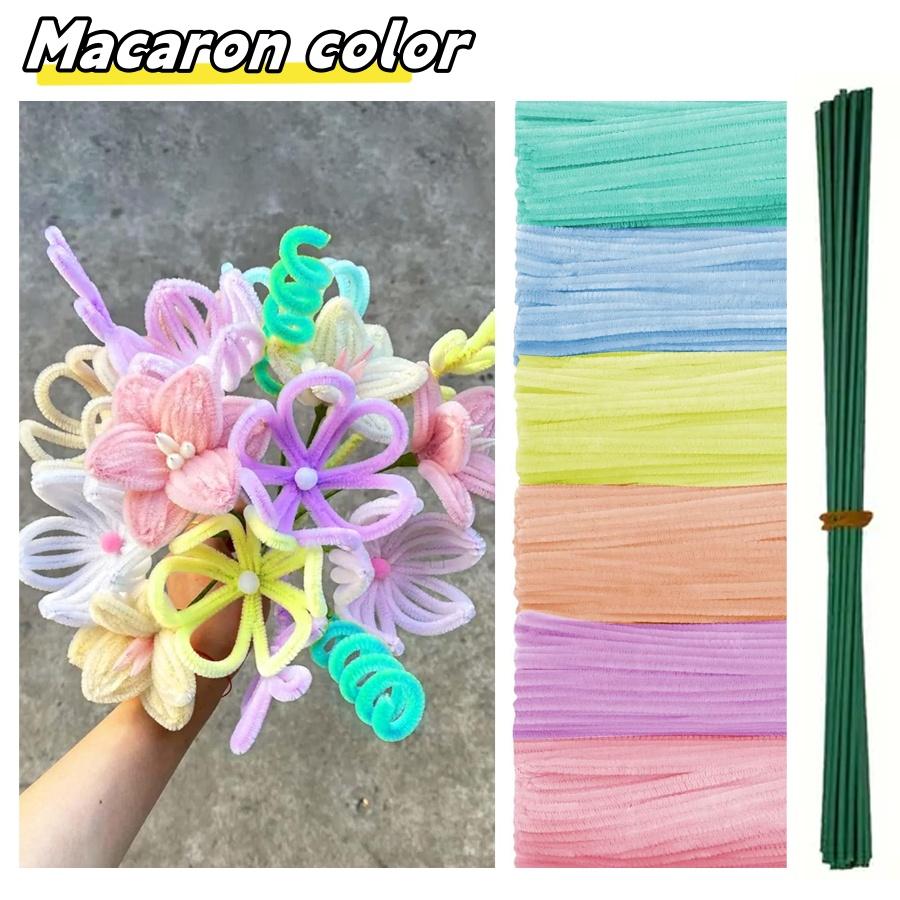 500/600 Pieces Pipe Cleaners Chenille Stems 12 Inch Craft Supplies Bulk for DIY Art and Craft Projects Creative Gift