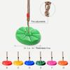 Baby Plastic Swing With Petal Design And Hanging Rope For Toddler Playroom Use