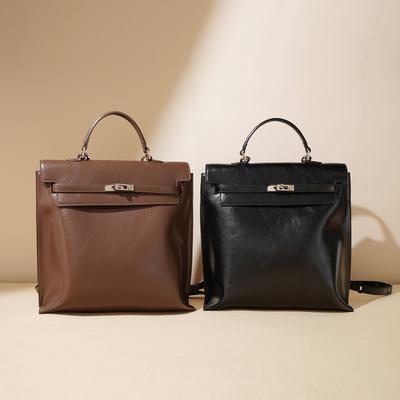 Sac à main en cuir haut de gamme pour femme, sac à dos à bandoulière simple, polyvalent, grande capacité, automne et hiver