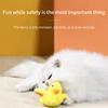 Katzenspielzeug mit flatternder Ente, interaktives elektrisches Vogelspielzeug, waschbares Katzenplüschspielzeug mit Katzenminze, Vibrationssensor, Katzenspiel, Spielzeug für Kätzchen