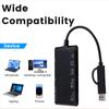 CR7 Type-C/USB 3.0 Multi-Function Card Reader CF/XD/MS/SD/TF Memory Card Reader for Phone Tablet Laptop PC