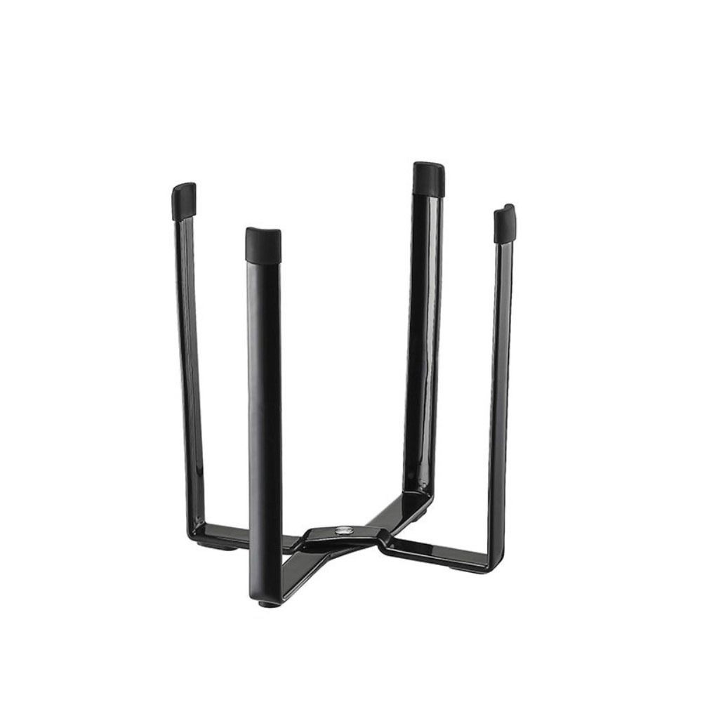 

Iron/Resin Kitchen Stand Holder 21.5/15.8 CM Desktop Folding Trash Rack Home small чёрный