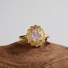 S925 Sterling Silver With High Carbon Diamonds Ice Flower Cut Ring Women'S Flower Multi-Color Ring Colored Treasure