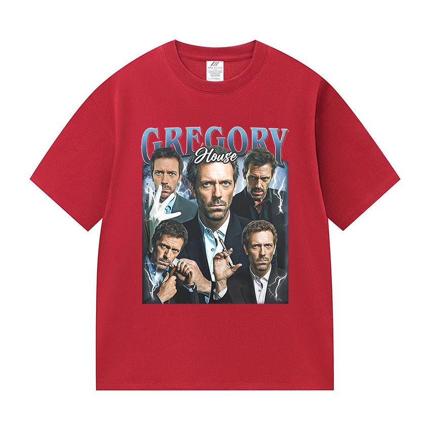 Dr Gregory House MD Funny Graphic T Shirt Unisexs Vintage Fashion Cotton Short Sleeve Tshirts Classic Fans Gift Clothing Tshirt