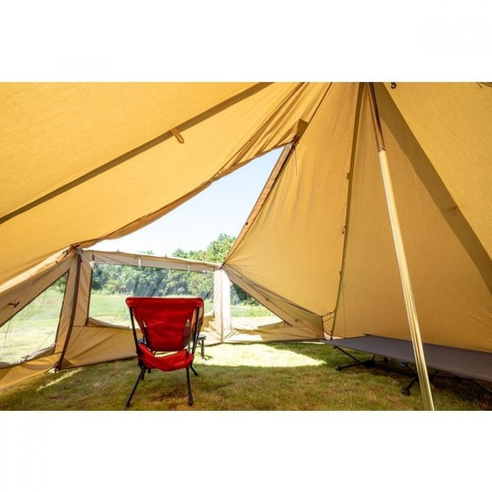 Campal Japan Tasso Mesh Screen Heptagon 3511000000 Sand Beige X Dark Brown 2024 Model [outdoor Screen]