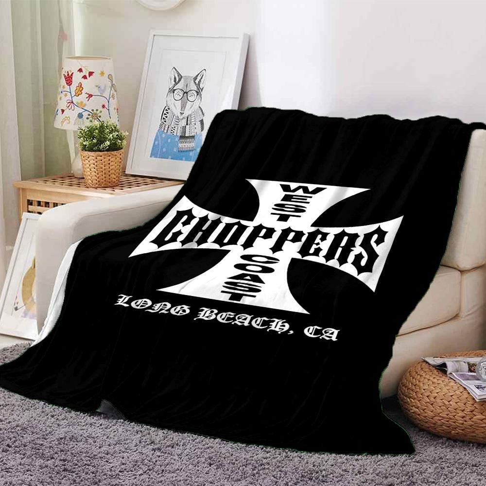 

1pc West Coast Choppers Soft Warm Throw for Home, Office, Trave, All-Season Cozy Bedding Gift, Office Cozy Accessory 1105 80cmx120cm(31inx47in)