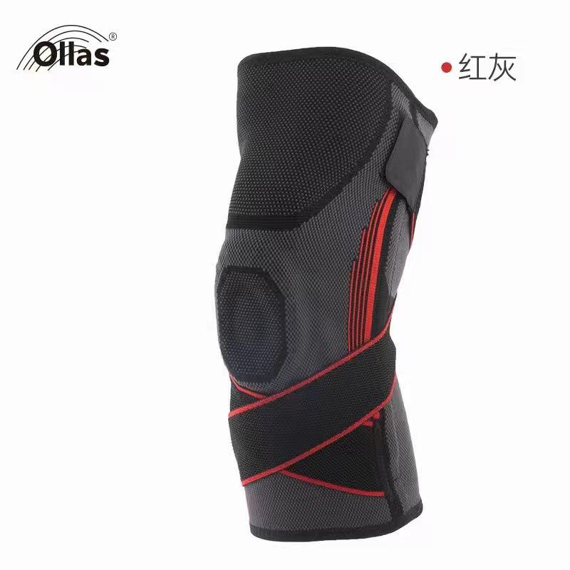 

Knee Support Brace with Silicone Spring Pad for Joint Stability and Compression Adjustable Fit for Sports and Physical Activities XXL червоний