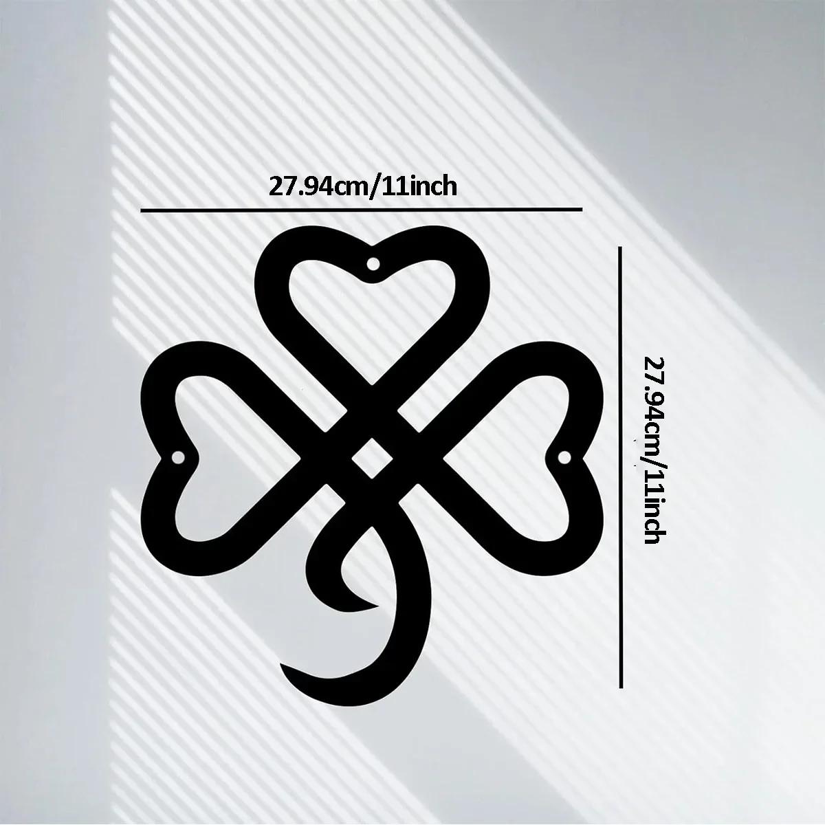 

Потрясающий настенный декор в виде ирландского клевера! Идеально подходит для Св.. День Патрика. Настенный декор из металла «Клевер» приносит удачу. Идеально подходит для дома. чёрный