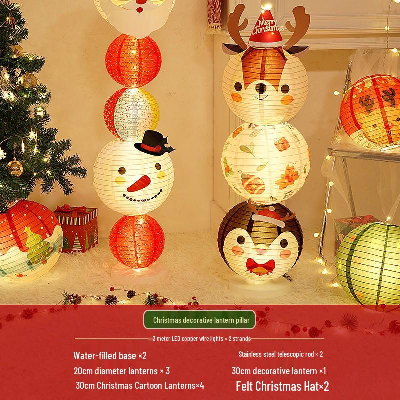 Christmas Lantern Ornaments for Mall and Store Window Displays