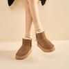 Augustine platform snow boots women's 2025 new autumn and winter outdoor piled thickened short boots bread cotton shoes