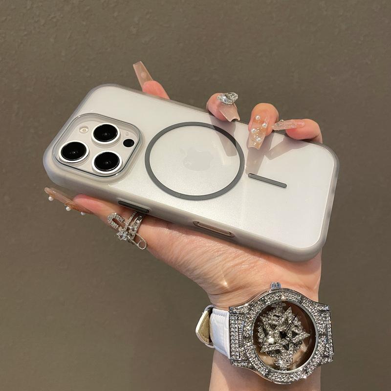 Clear Slim Wireless Charge for Magsafe Case For iPhone 16 Pro 15 Pro Max 14 13 12 11 Magnetic Shockproof Transparent Hard PC Phone Cover