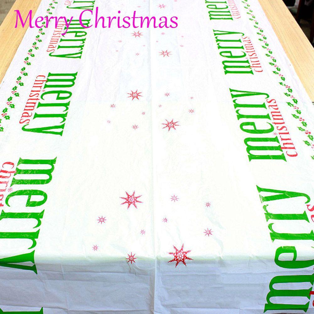 New Snowman Cartoon Table Cover Santa Claus Festival Decor Christmas Tablecloth