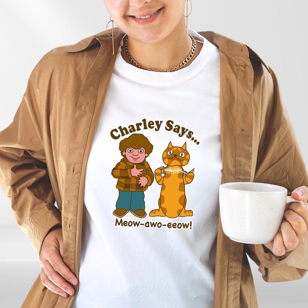 

Charly 70s Retro Public Information Says Kids Adults T-Shirt All Sizes Colours 4XL