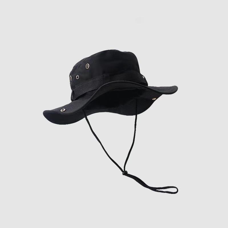 Fisherman Sun Protection Embroidered Outdoor Cowboy Hat for Camping and Mountaineering