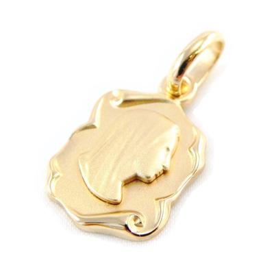 [G2339] - Gold Plated 'Virgin Mary' Pendant Golden