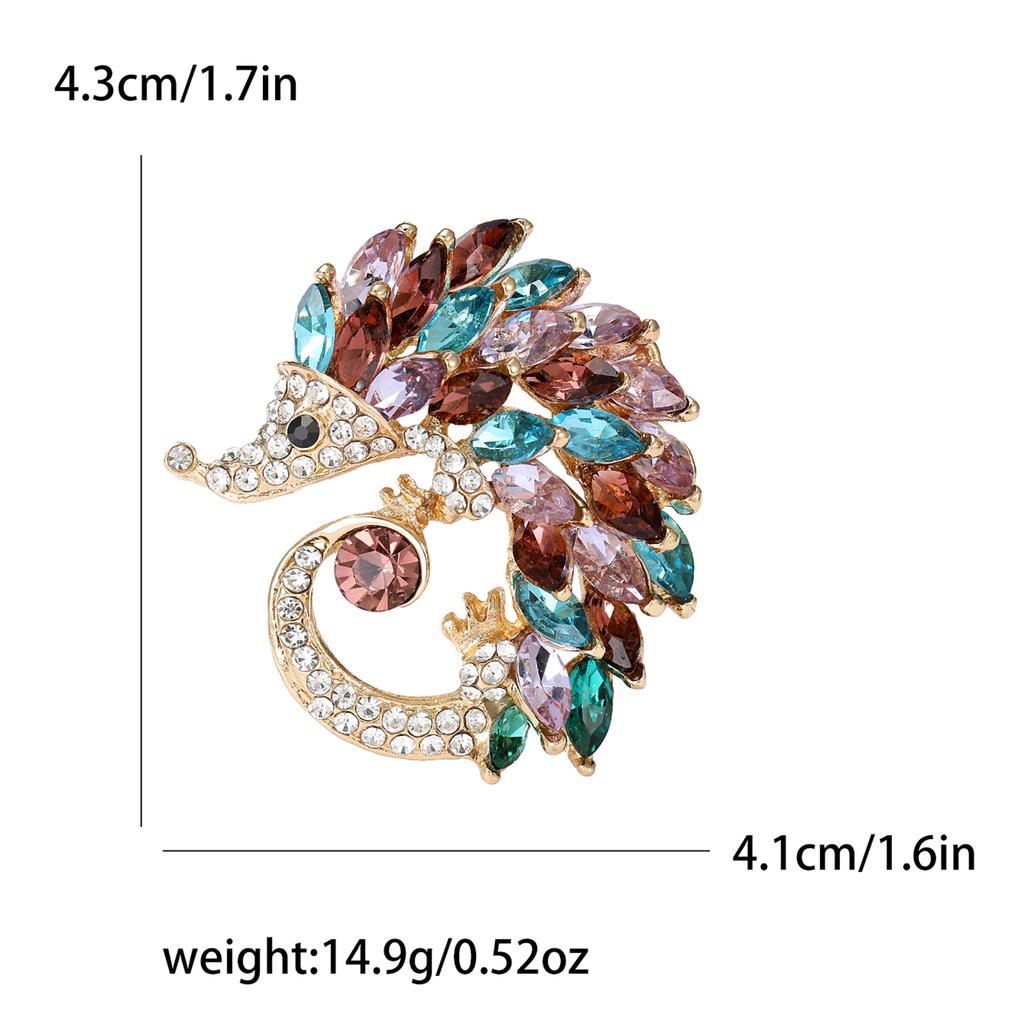 Enamel Hedgehog Brooches for Women Unisex Small Animal Pins Banquet Party Backpack Gifts Jewelry Accessories