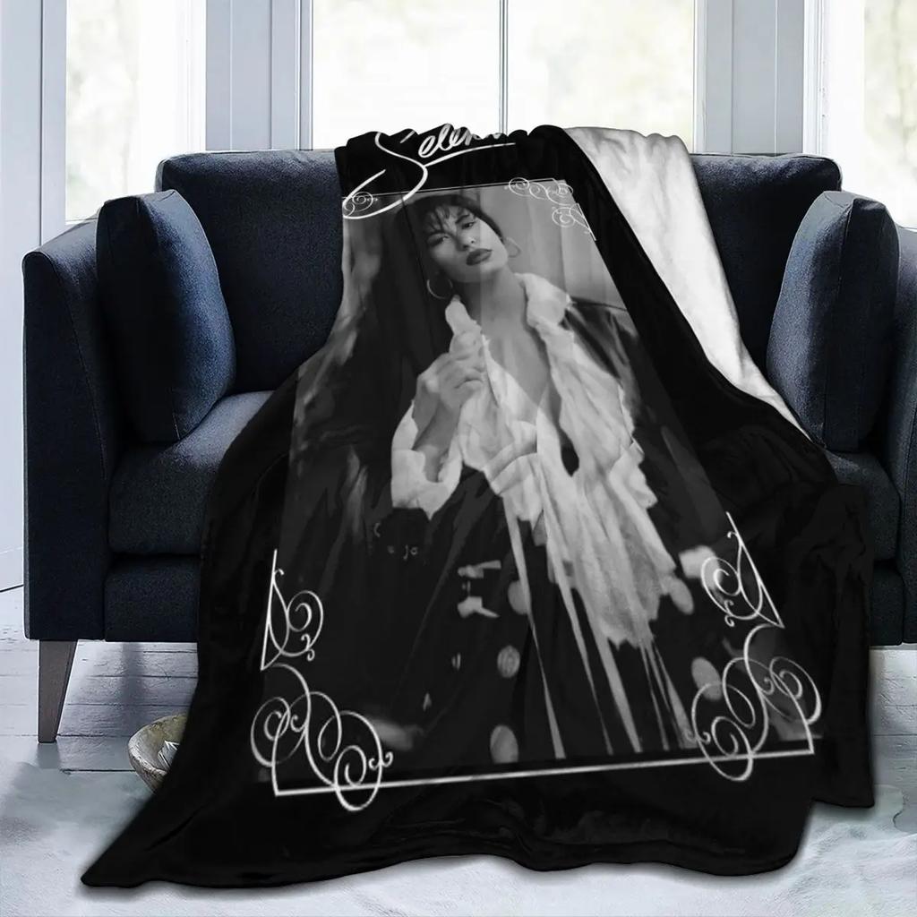 Selena Quintanilla Vintage Blankets Fleece Throw Blanket Multi-function Throw Blankets for Couch Bedding Throws Bedspread Quilt