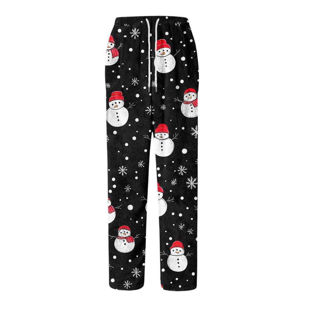 Erkek Büzgü Cepli Flanel Pantolon Ev Giyimi Pijama Pantolonu