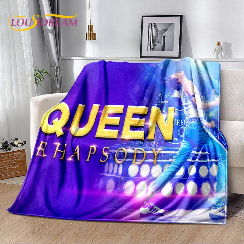 Freddie Mercury Queen-Rock-Band Soft Plush Blanket,Flannel Blanket Throw Blanket for Living Room Bedroom Bed Sofa Picnic Cover