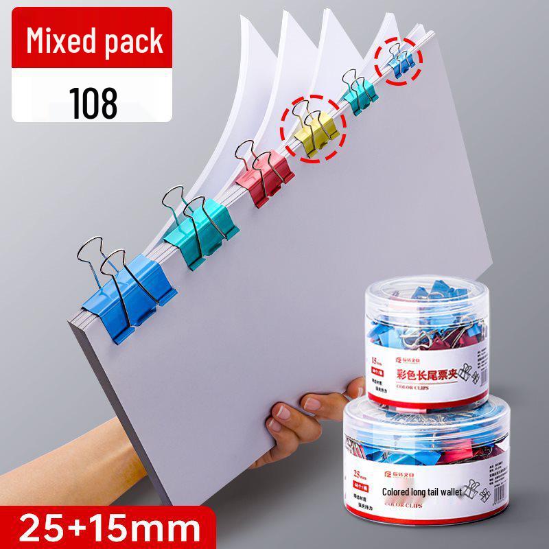 Multifunctional Dovetail File Organizer Clips - Colorful, Large, Medium, Small (15-Pack)
