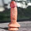 Hammer Double Liquid Silicone Artificial Penis Makeup Female Masturbator Thick Long Vacation Penis Adult Sexual Supplies
