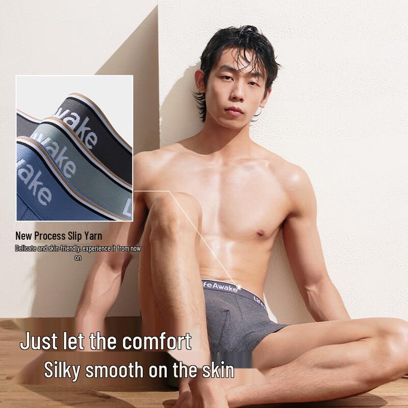 HLA Men's 10A Antibacterial 60-Count Cotton Boxer Briefs (3-Pack)