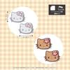 Kiyohara Sanrio Characters Seal Iron Dual Use Mini Patch Hello Kitty Sunburn 2 Pieces W28mmH19mm RIO-3213
