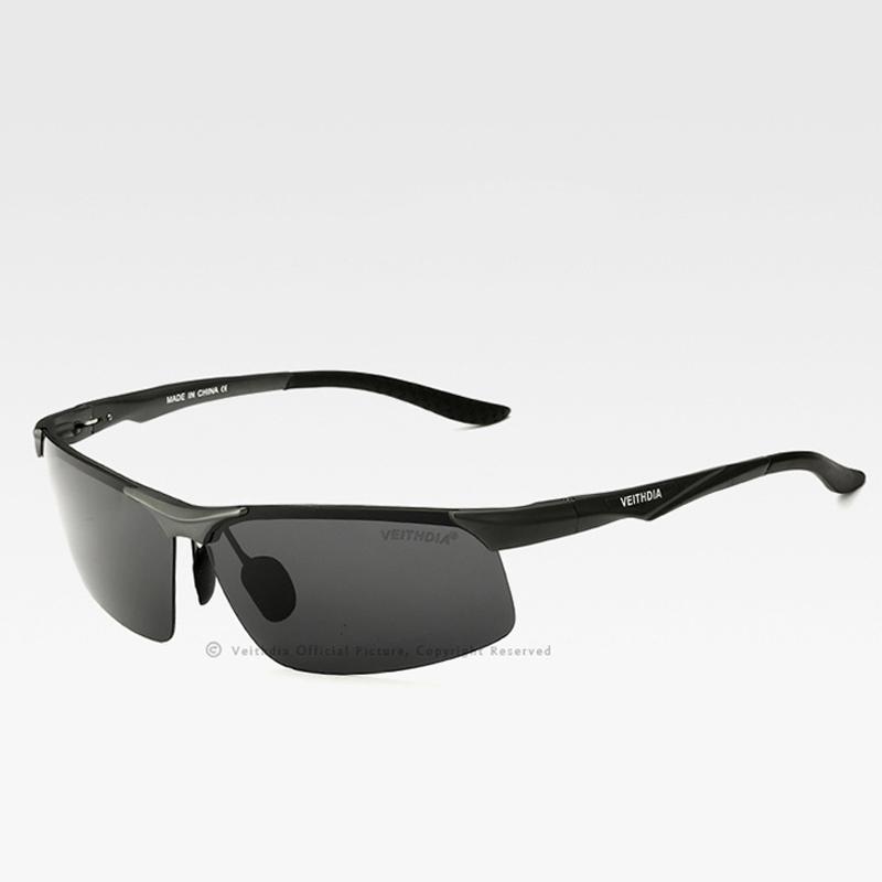 VEITHDIA Aluminum Magnesium Men's Polarized VU400 Sun Glasses Night Vision Mirror Male Eyewear Sunglasses Goggle Oculos 6502