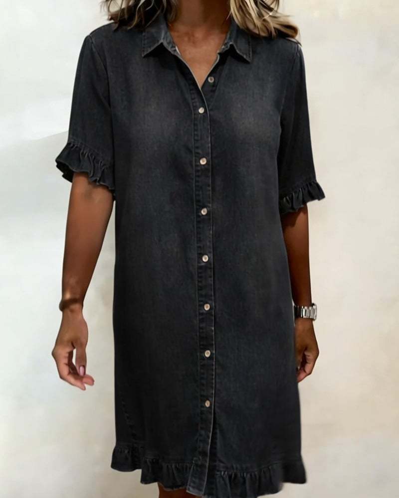 2026 European and American spring and summer new fungus edge shirt skirt