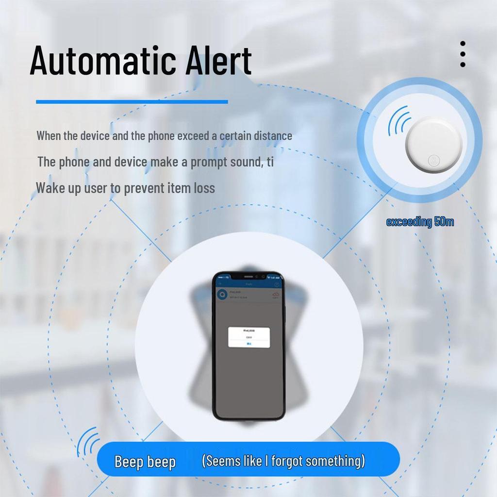 Mini Bluetooth Smart Locator Keychain: Two-way Item Finder & Pet Anti-Lost Alarm