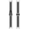 Armband für Samsung Galaxy Watch 4/5/6 40/42/43/44/45/46/47mm, Schwarz / Silber