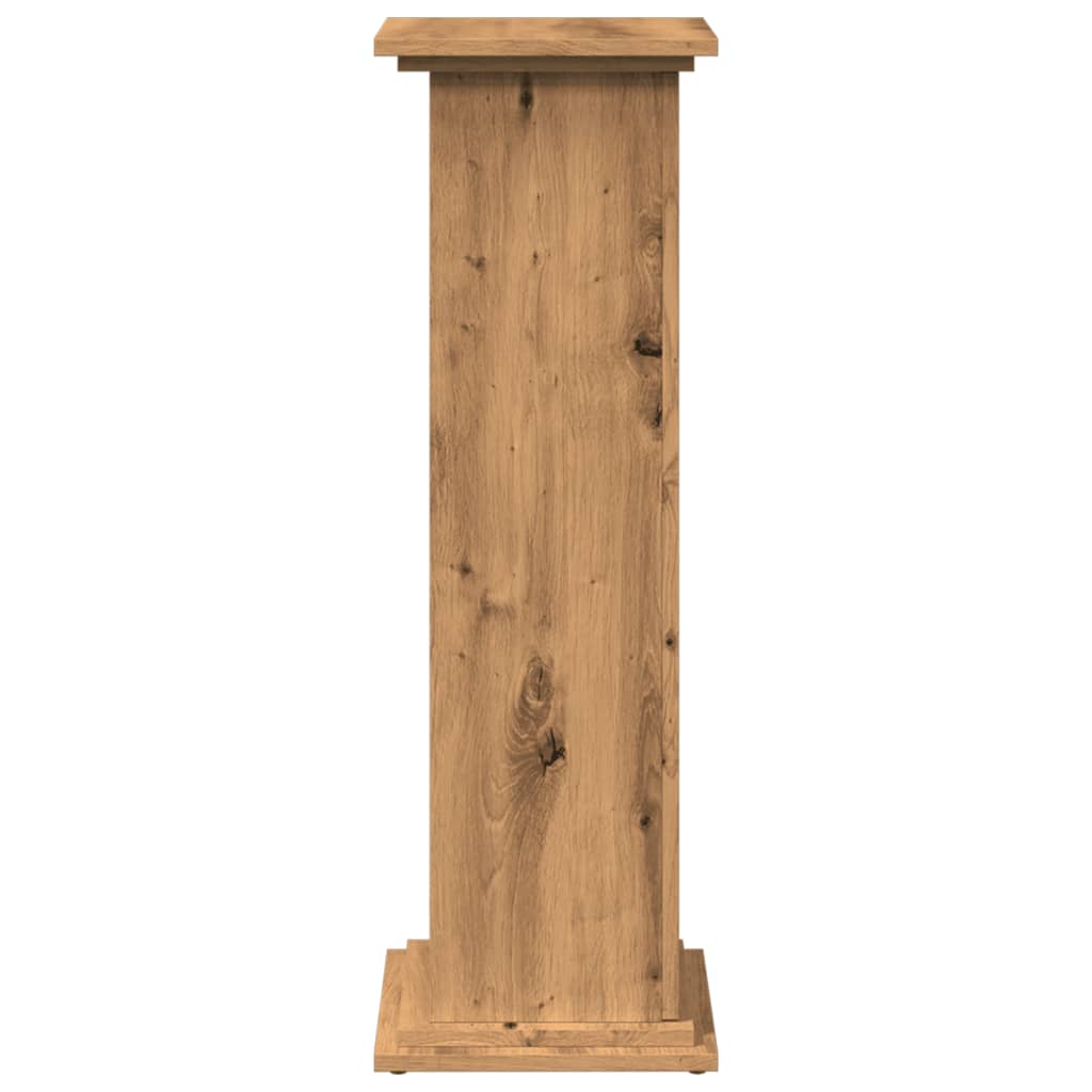 Plant Stand with Storage Space Artisan Oak Finish 31 x 30 x 90 cm Engineered Wood
