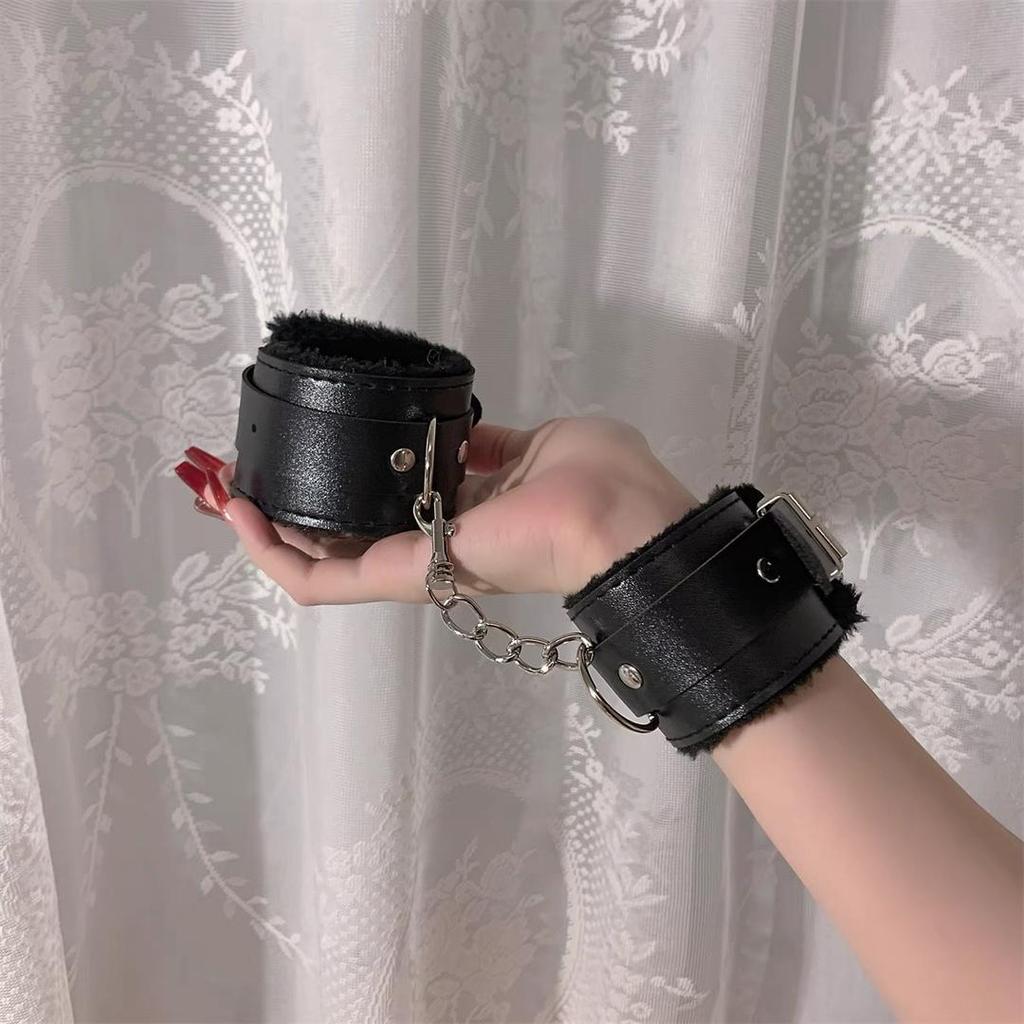 Soft PU Leather Handcuffs and Anklets for Women - Photo Props & Cosplay Accessories