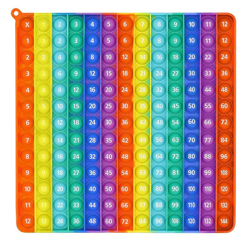 Rainbow Silicone Pop-It Mouse Bubble Toy for Kids - Fun Decompression Pendant