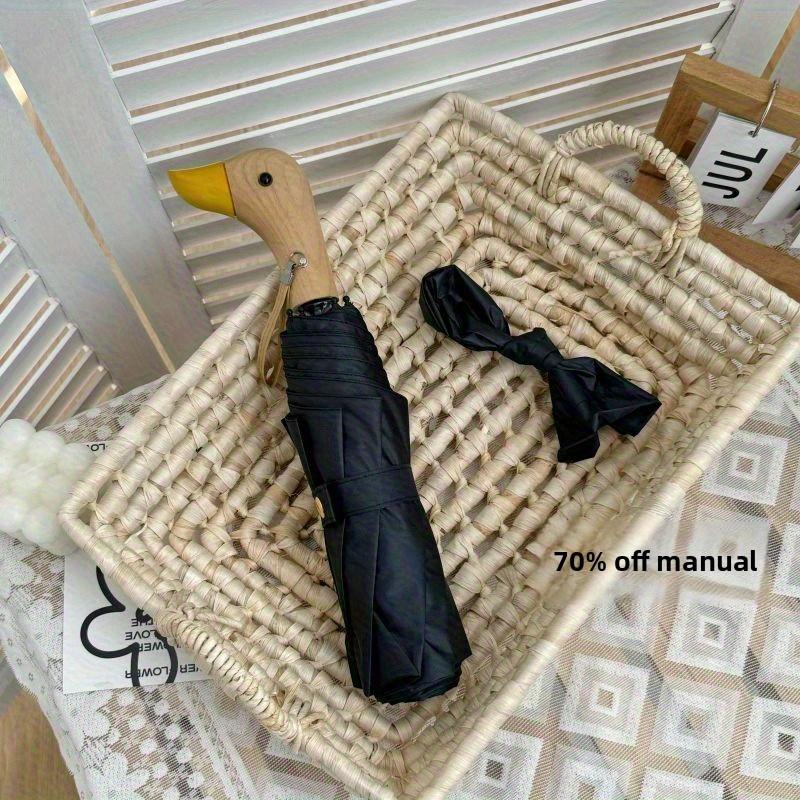 Duck Upf 50 Sun Protection Umbrella Stylish Uv Blocking Compact Umbrella Travel Umbrella  Foldable For Sun Rain