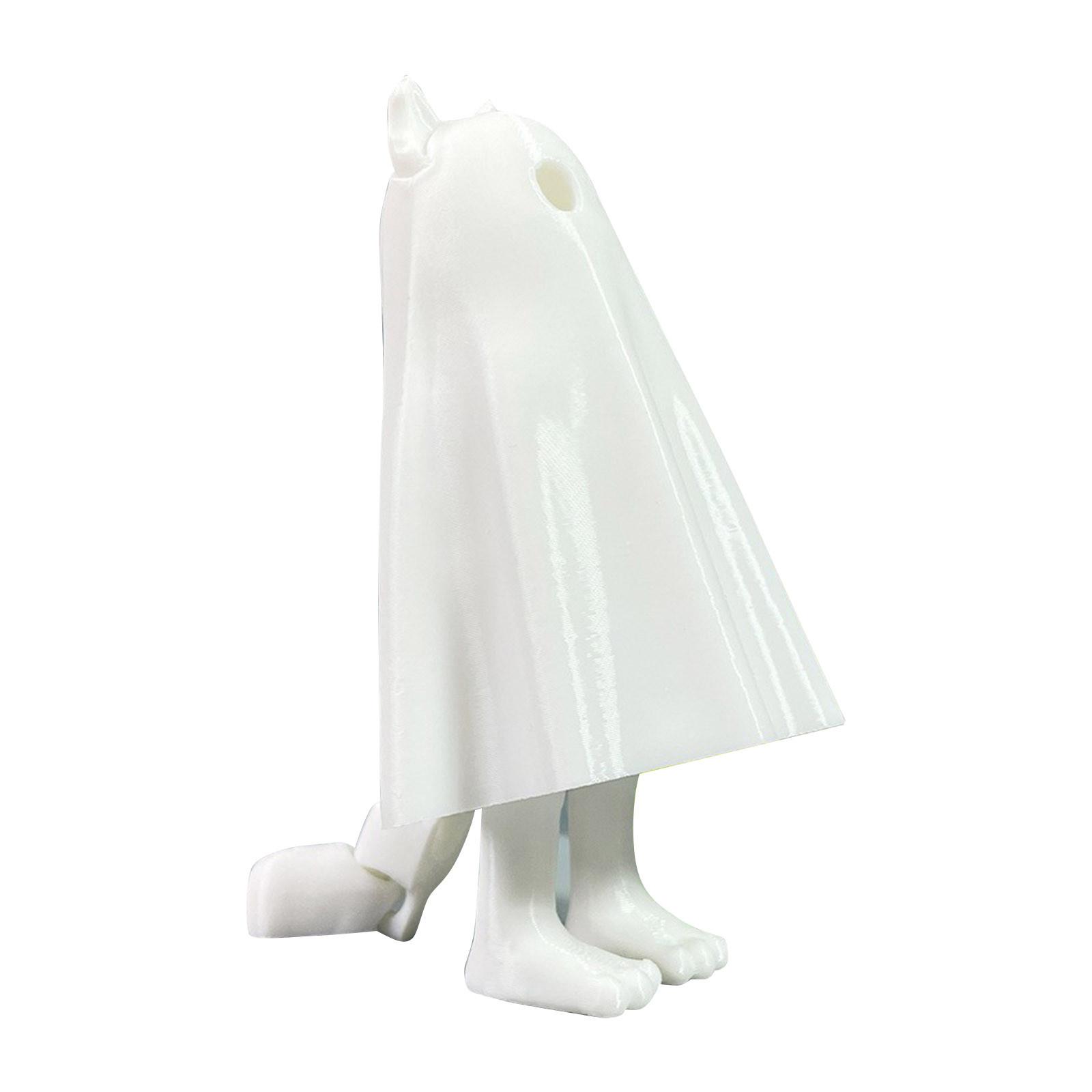 

3D Printed Figurine Can Be Used For Halloween Decompression, Cute Gifts, Creative Gadgets Abstract Ornament,Halloween Gifts For Children, One Size белый