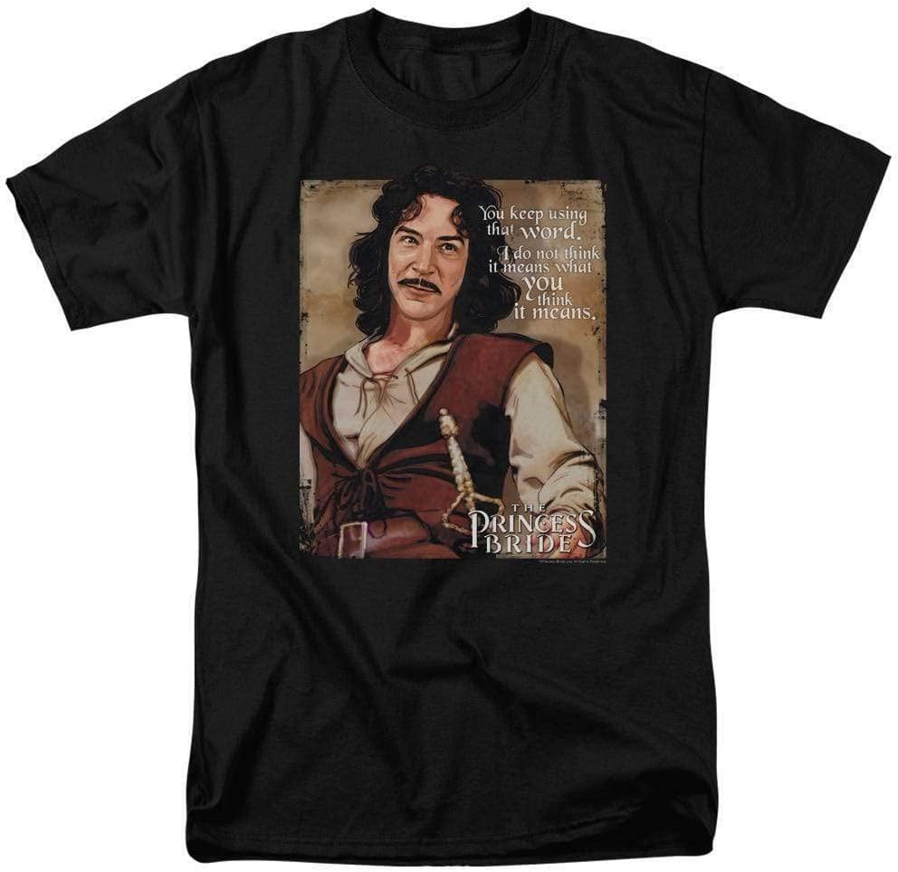 The Princess Bride Men T Shirt Retro 80 s Movie Adult fit Graphic tee XL чёрный
