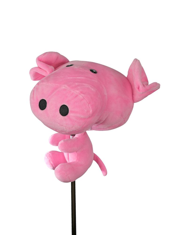 Children's Cartoon Golf Wood Club Covers: Puppy & Pig Driver Covers