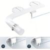 Schlanke Nicht-elektrische Bidet-Toilettenaufsatz Toilettensitzaufsatz Doppeldüsen-Bidet mit einstellbarem Wasserdruck