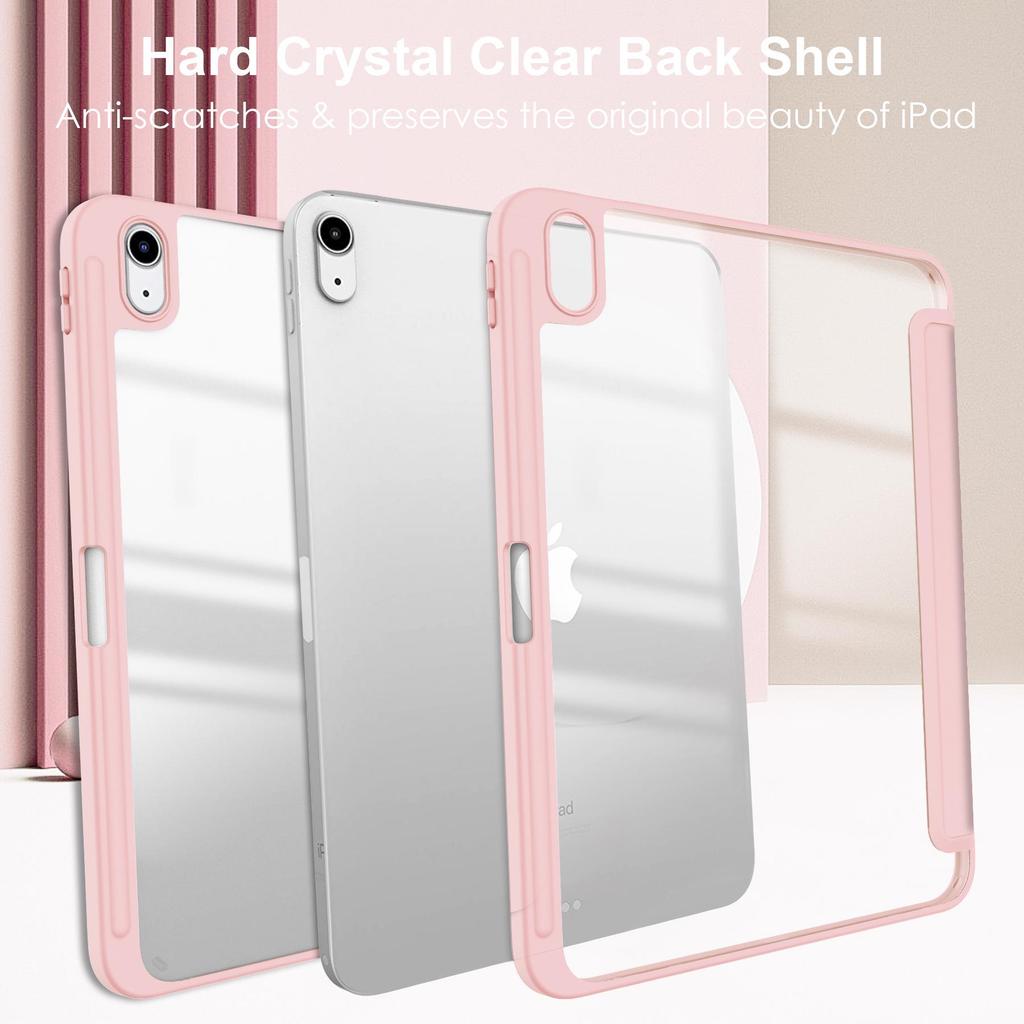 Compatible Acrylic Protective Case with Pen Slot for iPad 11 Air 4 & iPad Pro 13, M4 Leather Edition