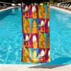 Garfield Print Beach Towel Design, Soft, Lightweight. for Home Bathroom, Spa, Pool, Yoga, Surfing, Camping, Gift for Family, Friend