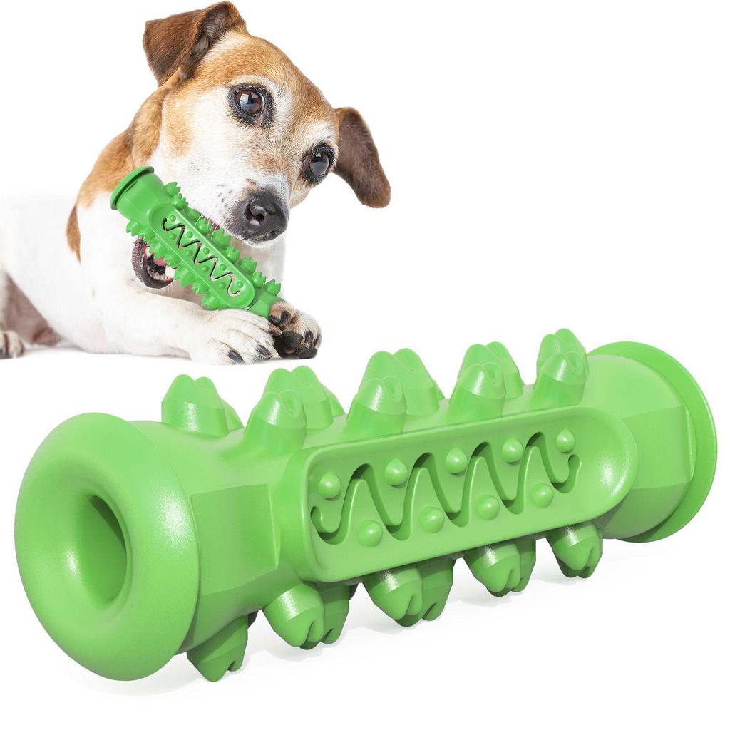 Dog Chew Stick: Bite-Resistant Rubber Toothbrush Toy for Teeth Cleaning