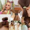 5PCS/Set Solid Color Telephone Wire Elastic Hair Bands Women Girls Cord Rubber Band Stretch Hair Accessories Headband Gum Holder