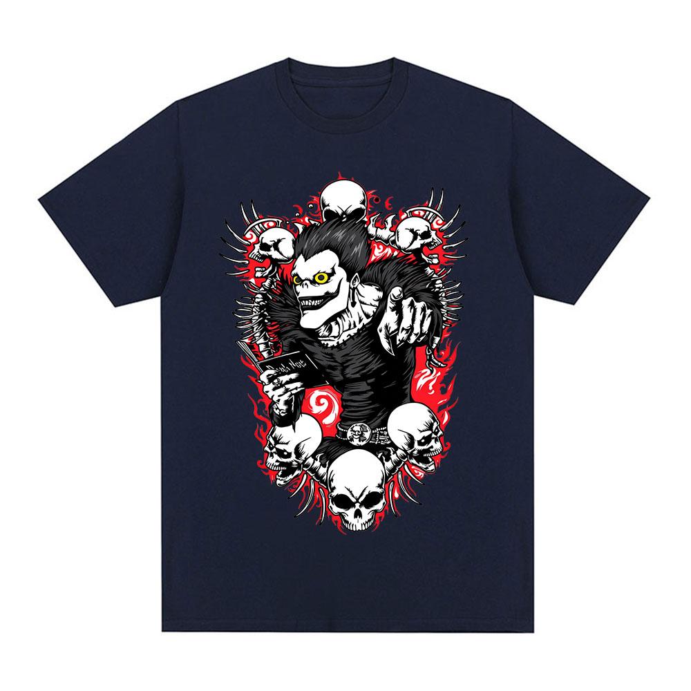 Anime Death Note Ryuk Yagami Tshirt Summer Unisex Women Clothing Cotton Y2K Tshirt Fashion Oversized Short Sleeve Tops Streetwear