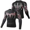 Compression Shirt Men Casual Skinny T-shirt Elastic Male Clothing Tops Tee Sportswear Tights Fashion Long Sleeve T Shirt Men