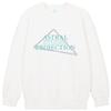 ASTRAL PROJECTION Triangle Logo Lettering Loose Fit Sweatshirt_White